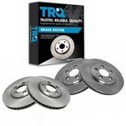 TRQ Front & Rear Brake Rotors Set Fits Select 2002-2005 Ford Thunderbird 2000-2005 Jaguar S-Type 2000-2006 Lincoln LS
