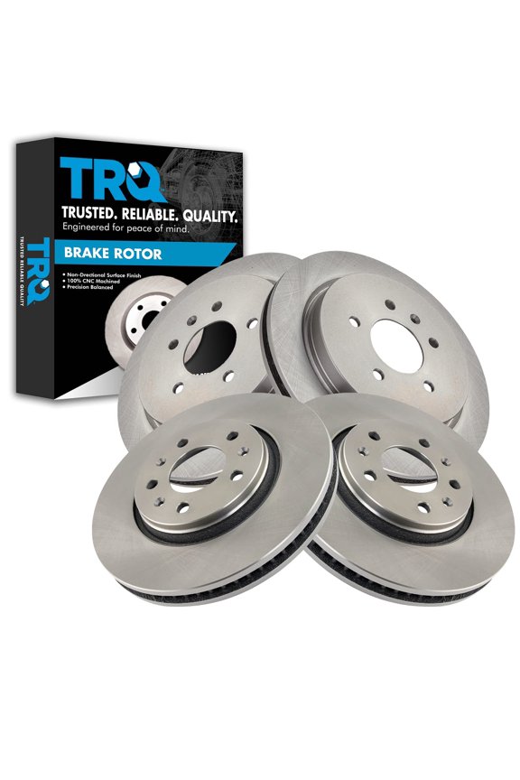 Front & Rear Brake Rotors Set Fits Select 2003-2005 Cadillac CTS 2005-2008 STS