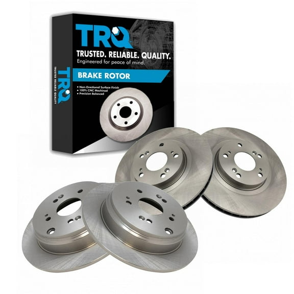 TRQ Front & Rear Brake Rotors Set Fits Select 2005-2006 Honda CR-V