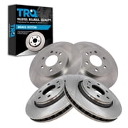 TRQ Front & Rear Brake Rotors Set Fits Select 2006-2007 Buick Terraza 2006-2008 Chevrolet Uplander Saturn Relay