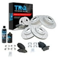 thumbnail image 1 of TRQ Front & Rear Ceramic Brake Pad & Performance Coated Rotor Kit w/Chemicals BKA17864 Fits select: 2013 HONDA ACCORD EXL, 2014-2015 HONDA ACCORD SPORT, 1 of 6