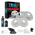 thumbnail image 1 of TRQ Front & Rear Ceramic Brake Pad Performance Rotor Kit w/Chemicals for Honda BKA15693 Fits select: 2002-2006 ACURA RSX, 1 of 6