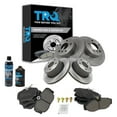 thumbnail image 1 of TRQ Front & Rear Ceramic Brake Pad and Rotor Kit w/Fluids for Land Rover overy BKA17965 Fits select: 1999,2000-2004 LAND ROVER DISCOVERY II, 1 of 6