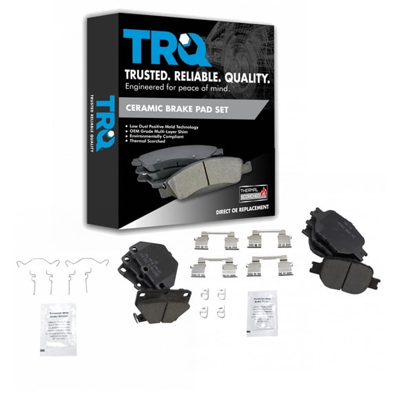 TRQ Front & Rear Ceramic Disc Brake Pad Kit for 00-05 Toyota Celica New BFA20236 Fits select: 2000 TOYOTA CELICA GT-S