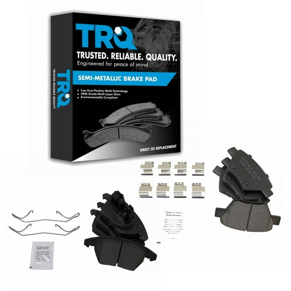 TRQ Front & Rear Ceramic Disc Brake Pad Kit for Audi Volkswagen New BFA20072 Fits select: 2010-2014 VOLKSWAGEN JETTA, 2012-2014 VOLKSWAGEN BEETLE
