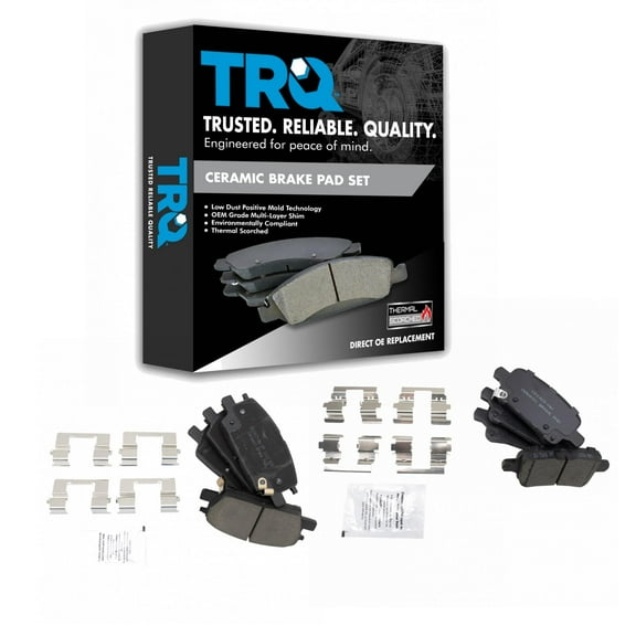 TRQ Front & Rear Ceramic Disc Brake Pad Kit for Buick Chevrolet GMC New BFA20231