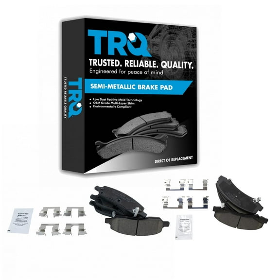 TRQ Front & Rear Ceramic Disc Brake Pad Kit for Buick Lucerne Cadillac DTS New BFA20077