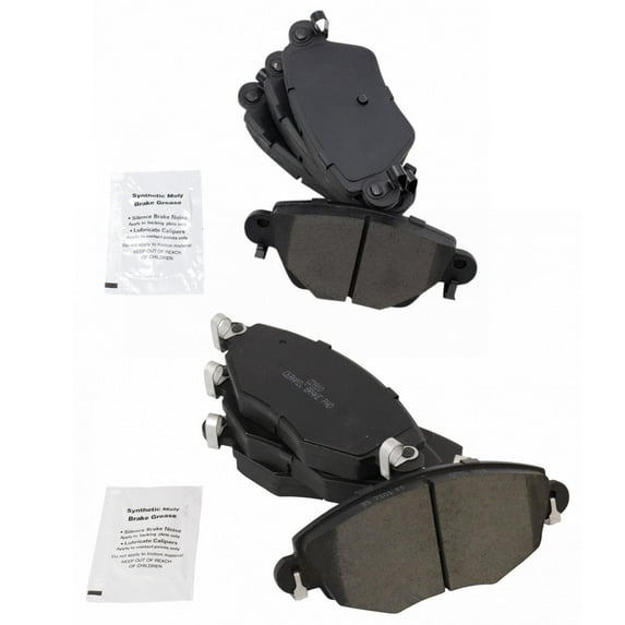 TRQ Front & Rear Ceramic Disc Brake Pad Set Kit for 02-04 Jaguar X-Type New BFA13038