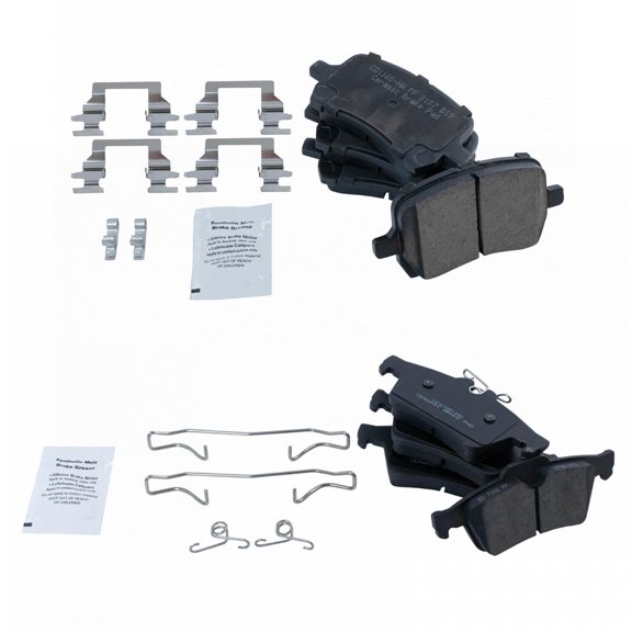 TRQ Front & Rear Ceramic Disc Brake Pads Kit Set for Pontiac Solstice Saturn Sky BFA20120