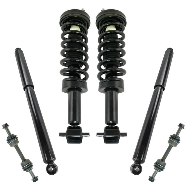 TRQ Front Rear Complete Loaded Shock Strut Assembly Sway Bar Links Kit Set 6pc SKA67321 Fits select: 2014 FORD F150