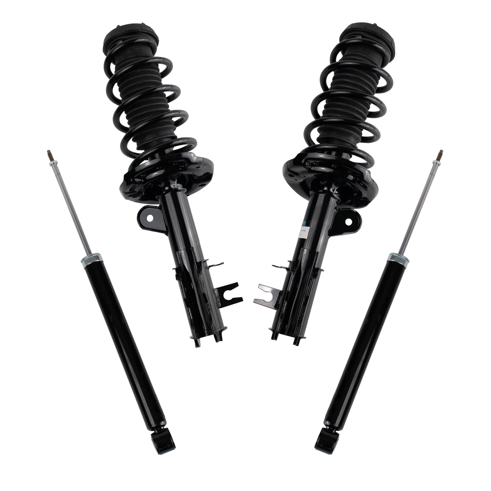 TRQ Front and Rear Complete Strut Assembly & Shock Absorber Kit Complete Strut & Coil Spring Assembly Fits Select 2013-2022 Buick Encore 2015-2022 Chevrolet Trax