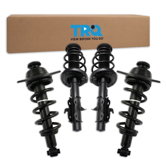 TRQ Front and Rear Complete Strut Assembly and Shock Absorber Kit Complete Strut Coil Spring Assembly Shock Spring Fits 2013-2015 Chevrolet Camaro