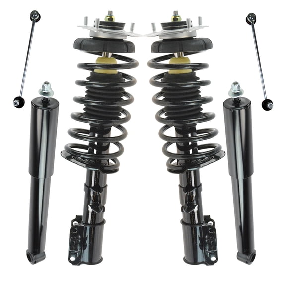 TRQ Front Rear Complete Strut Spring Assembly Shock Sway Link Kit for 850 S70 SKA67251
