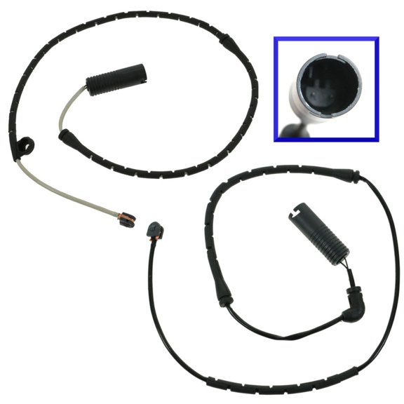 TRQ Front & Rear Disc Brake Pad Wear Sensor Pair Set of 2 for BMW X5 SUV Truck BSA70205