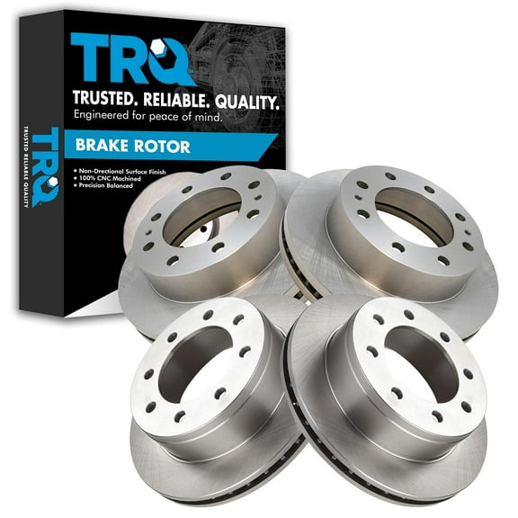 TRQ Front & Rear Disc Brake Rotor Kit Set of 4 for GM Van Pickup Truck New