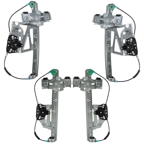 TRQ Front & Rear Door Power Window Regulators 4 Piece Set Kit for 00-05 Deville WRA50716 Fits select: 2004 CADILLAC PROFESSIONAL CHASSIS, 2000-2003 CADILLAC DEVILLE