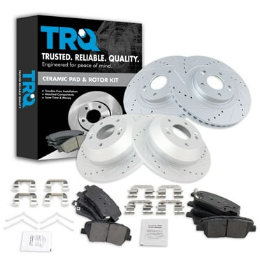 Rear Drilled Brake Rotors Pads Kit For Hyundai Santa Fe XL Sport Kia Sorento