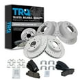 thumbnail image 1 of TRQ Front and Rear Performance Brake Pad & Rotor Kit Brake Pads Brake Rotors Set Ceramic Vented Premium G-Coated Fits Select 2007-2010 Hyundai Elantra, 1 of 6