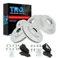 thumbnail image 1 of TRQ Front and Rear Performance Brake Pad & Rotor Kit Brake Pads Brake Rotors Set Semi-Metallic Premium G-Coated Fits Select 2008-2016 Mitsubishi Lancer, 1 of 4