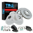 thumbnail image 1 of TRQ Front and Rear Performance Brake Pad & Rotor Kit Brake Pads Brake Rotors Set Semi-Metallic Premium G-Coated Fits Select 2011-2015 Hyundai Sonata 2012-2015 Kia Optima, 1 of 4