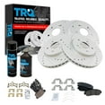thumbnail image 1 of TRQ Front & Rear Performance Brake Rotor & Ceramic Pad Kit w/Fluids for CR-V BKA18651 Fits select: 2012-2016 HONDA CR-V, 1 of 6