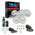 thumbnail image 1 of TRQ Front & Rear Performance Rotor & Ceramic Brake Pad Kit w/Chemicals BKA16340, 1 of 4