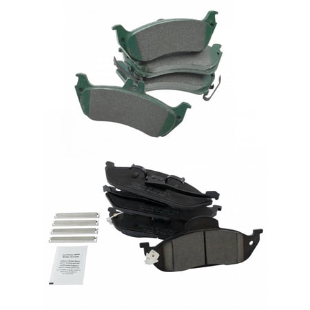 TRQ Front & Rear Premium Posi Ceramic Brake Pad Kit for Mercedes ML Truck BFA13053