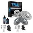 thumbnail image 1 of TRQ Front & Rear Premium Posi Ceramic Disc Brake Pad & Rotor Kit w/Chemicals BKA15645, 1 of 6