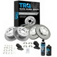 thumbnail image 1 of TRQ Front & Rear Premium Posi Metallic Brake Pad & Rotor Kit w/Fluids for Toyota BKA18726, 1 of 6