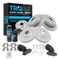 thumbnail image 1 of TRQ Front & Rear Semi-Metallic Brake Pad & Coated Rotor Kit w/Fluids for Honda BKA23241, 1 of 6