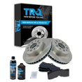 thumbnail image 1 of TRQ Front & Rear Semi Metallic Disc Brake Pad & Rotor Kit w/Chemicals BKA16788, 1 of 6