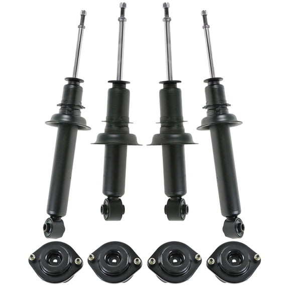 TRQ Front Rear Shock Strut Assembly Upper Mount Kit Set 8pc for Miata MX-5 NA PSA63561 Fits select: 1990-1997 MAZDA MX-5 MIATA