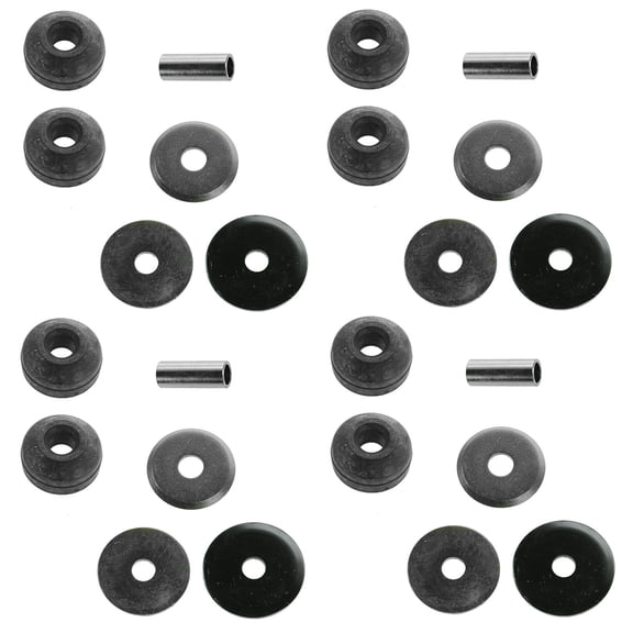 TRQ Strut Mount Kit 4 Piece Front & Rear Fits 90-14 Acura 96-06 Chrysler 01-06 Dodge 88-15 Honda 96-99 Isuzu