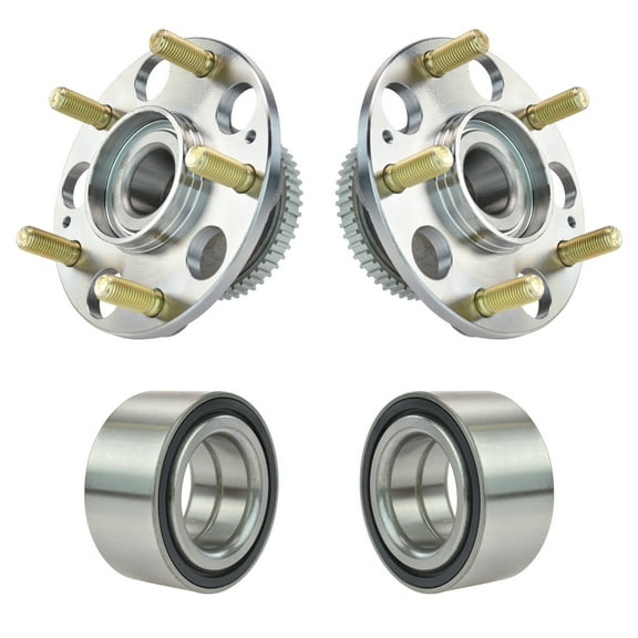 TRQ Front & Rear Wheel Bearing & Hub Assembly Kit Set for Honda Accord BHA71562 Fits select: 2005-2007 HONDA ACCORD EX, 2006 ACURA 3.2TL