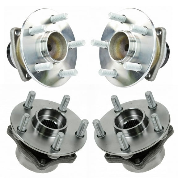 TRQ Front & Rear Wheel Bearing & Hub Assembly Kit Set for Toyota Prius New BHA34244