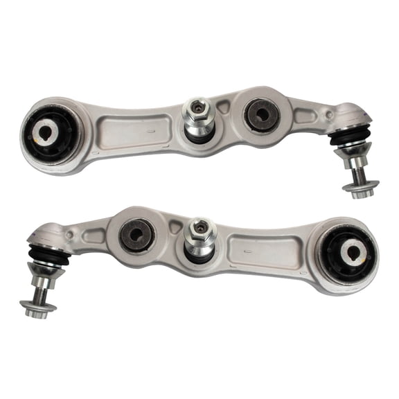 TRQ Front Rearward Lower Driver and Passenger Side Control Arm and Ball Joint Set 2 Piece Fits 15-21 Mercedes-Benz C300 Base Model without Air Suspension 15-21 C63 AMG S 16-21 C63 AMG