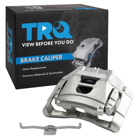 TRQ Front Right Brake Caliper w/Bracket Passenger Side Compatible with 2005-2008 Audi A4 A4 Quattro 2006-2011 A6 2005-2009 A6 Quattro