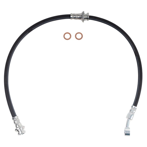 TRQ Front Right Brake Hose Passenger Side Fits 2015-2018 Chevrolet City Express 2011-2017 Nissan LEAF 2013-2019 NV200 2013-2021 Sentra