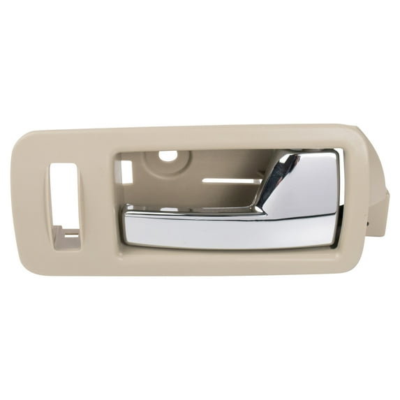 TRQ Front Right Interior Door Handle Biege & Chrome Fits 2010-2014 Ford Mustang DHA31829