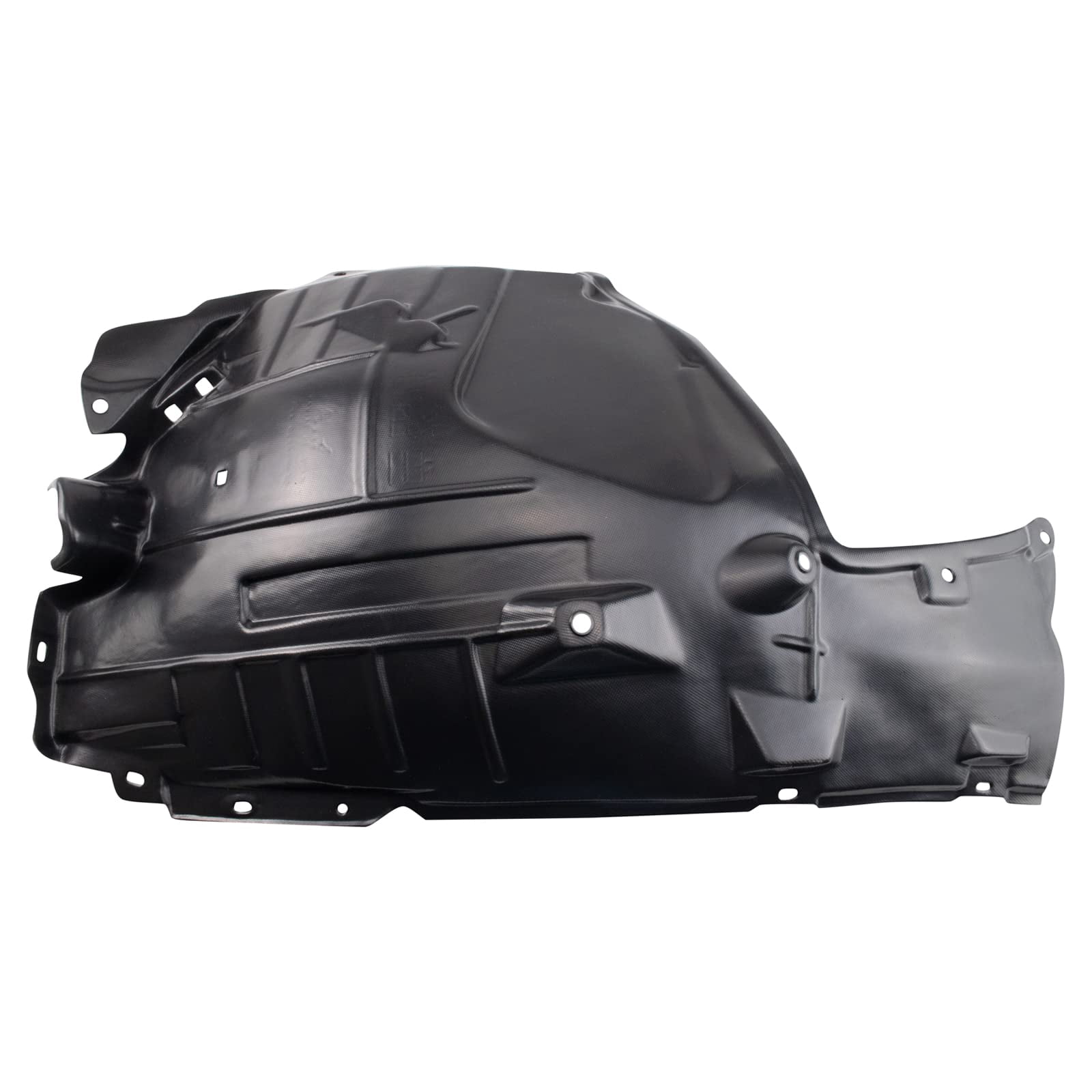 TRQ Front Right Rearward Inner Fender Liner Black Passenger Side