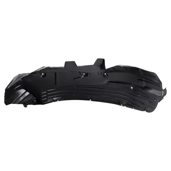 TRQ Front Right Rearward Inner Fender Liner Black Passenger Side Fits Select 2016-2018 Nissan Titan XD NI1249170