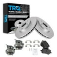 thumbnail image 1 of TRQ Front Brake Pad & Rotor Kit Brake Pads Brake Rotor Wheel Hub Bearing Assembly Semi-Metallic Premium G-Coated Fits Select 2006-2011 Chevrolet HHR, 1 of 6