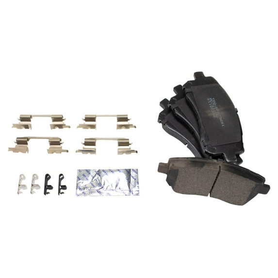TRQ Front Semi Metallic Disc Brake Pad 4 Piece Set for Impreza Legacy WRX BFA73681