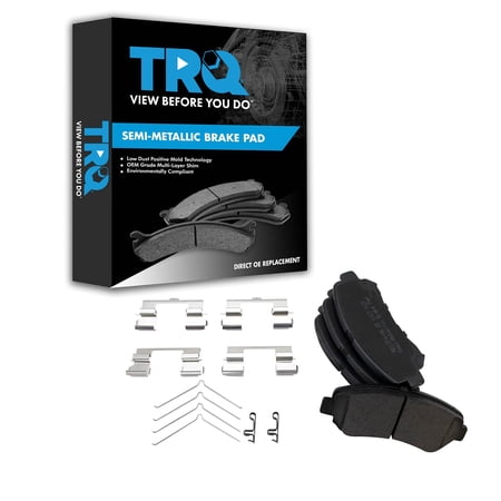 TRQ Front Semi Metallic Disc Brake Pads Set for 09-12 Sentra SE-R Spec-V Maxima BFA73719