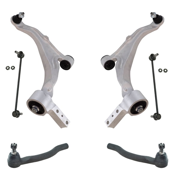 TRQ Front Steering & Suspension Kit Control Arm with Ball Joint Sway Bar Stabilizer Link Tie Rod Fits 2007-2013 Acura MDX 2010-2013 ZDX