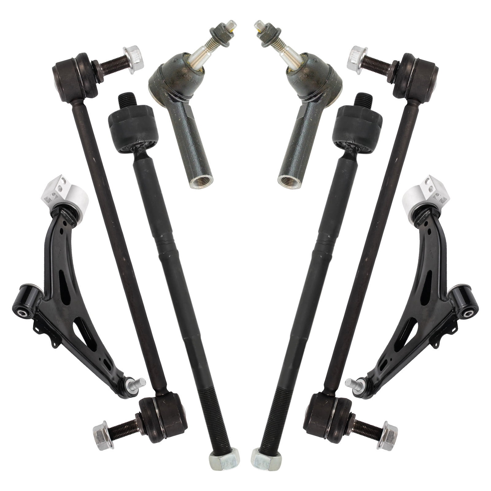 TRQ Front Steering & Suspension Kit Control Arm with Ball Joint Sway ...