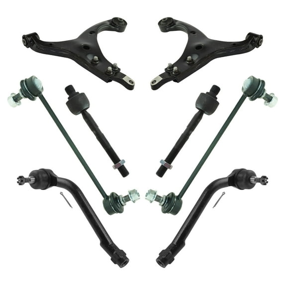 TRQ Front Steering & Suspension Kit Fits 2007-2010 Hyundai Elantra PSA32962