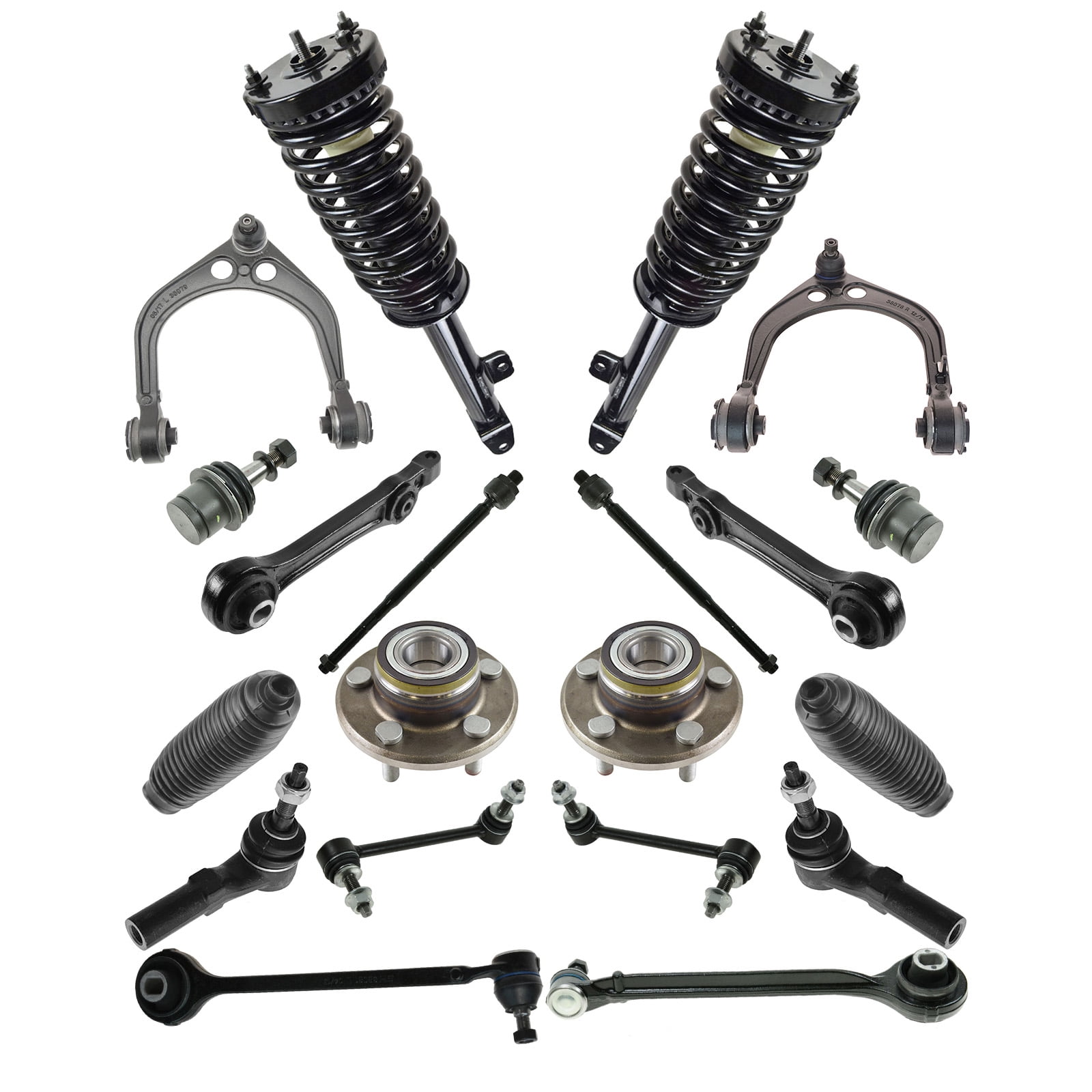 TRQ Front Steering & Suspension Kit Control Arm with Ball Joint 並行輸入品
