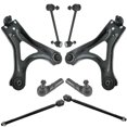 thumbnail image 1 of TRQ Front Steering Suspension Kit Set of 8 Control Arms Tie Rods Sway Links New PSA58921 Fits select: 1998-2000 FORD CONTOUR, 1999-2002 MERCURY COUGAR, 1 of 9