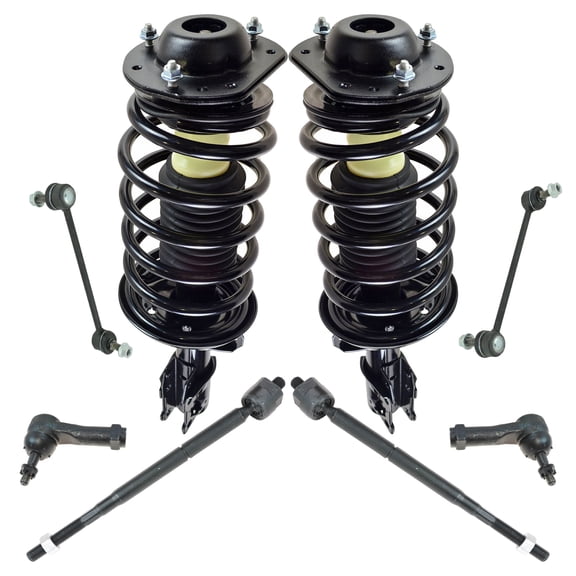 TRQ Front Steering Suspension Kit Set of 8 Struts Tie Rods Sway Links for Chevy PSA59091 Fits select: 2006-2007 CHEVROLET HHR LT, 2008 CHEVROLET HHR LS